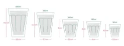 Französisches Bistroglas Grün, 250 ml