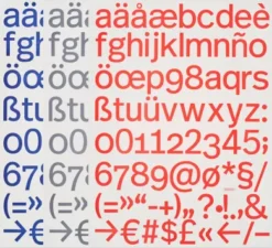 Geschenkpapier p98a Typo Real