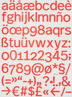 Geschenkpapier p98a Typo Real