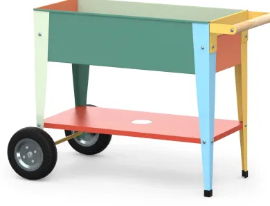 Rollbares Hochbeet für Kinder