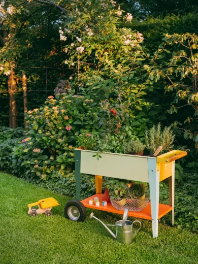 Rollbares Hochbeet für Kinder