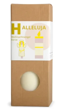 Stumpenkerze Weihnachtsengel