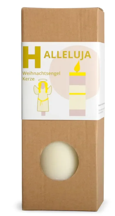 Stumpenkerze Weihnachtsengel