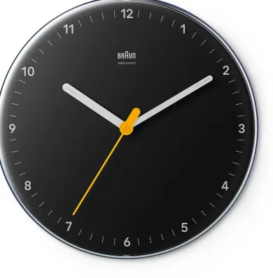 Wanduhr Braun, klein