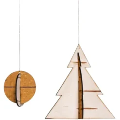 Weihnachtsschmuck Birkenrinde